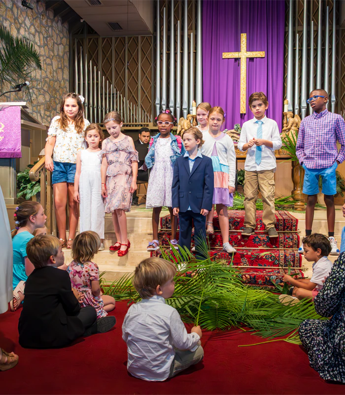 Joyful Noise, a group of children singing in the choir