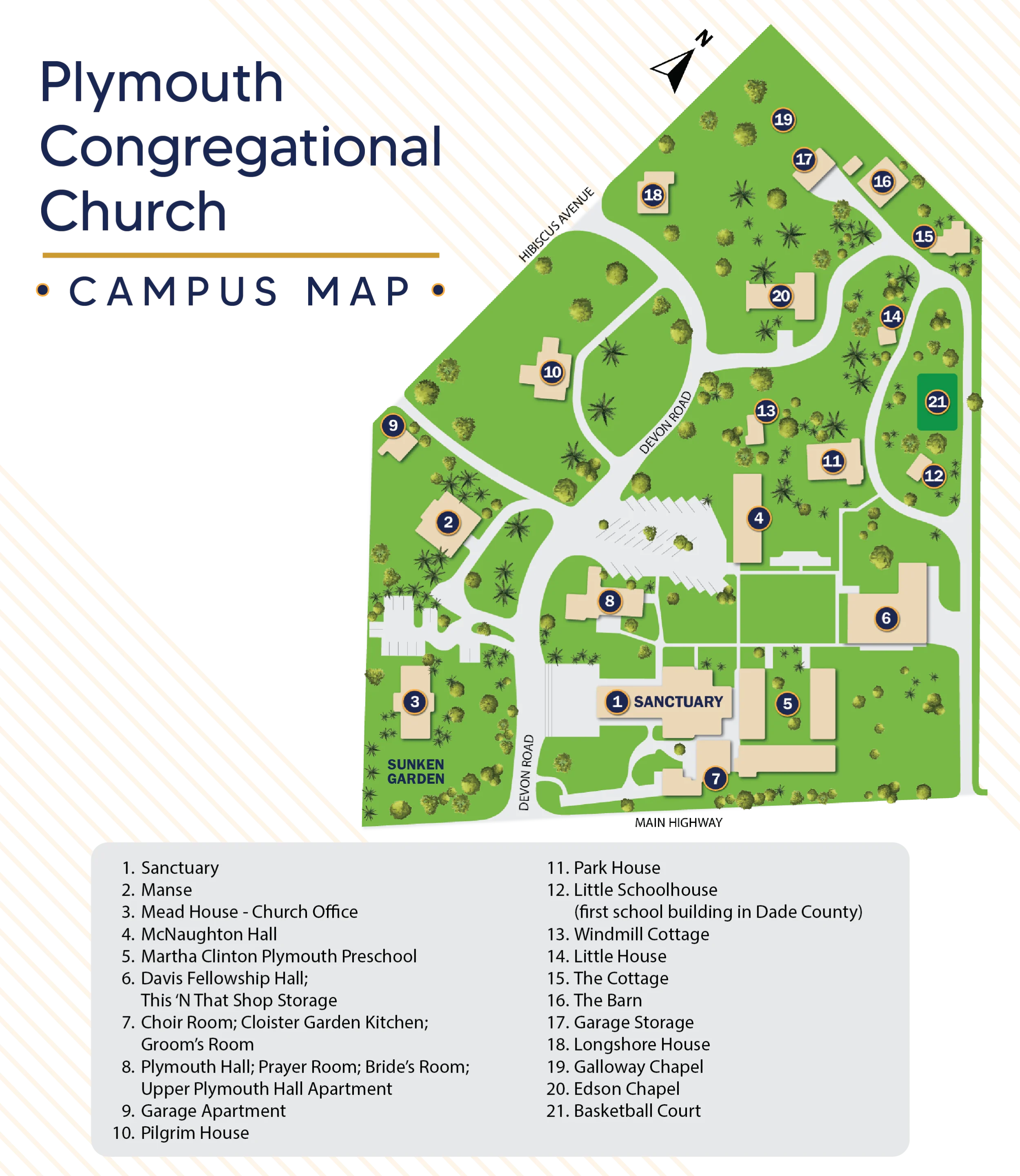 Plymouth Congregational Church Campus Map
